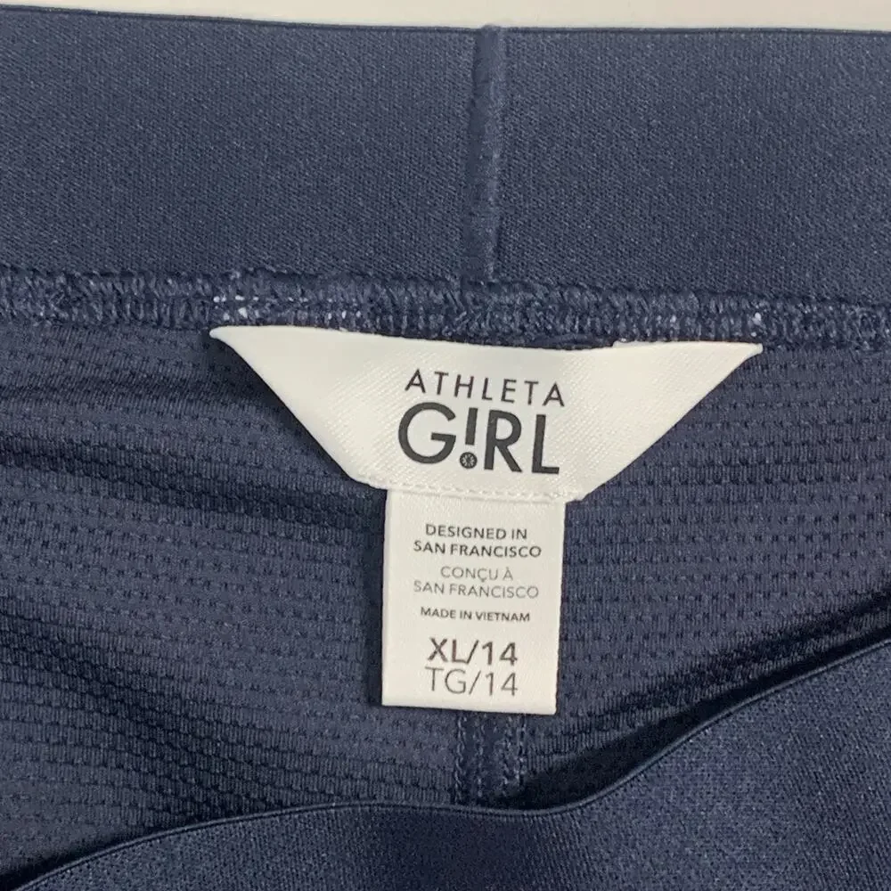 Athleta Girl Pleat Perfect Skort XL Girl Navy Mini Active Sports